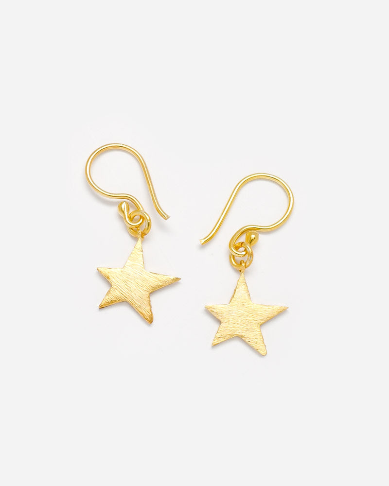 Ohrhänger Star vergoldet