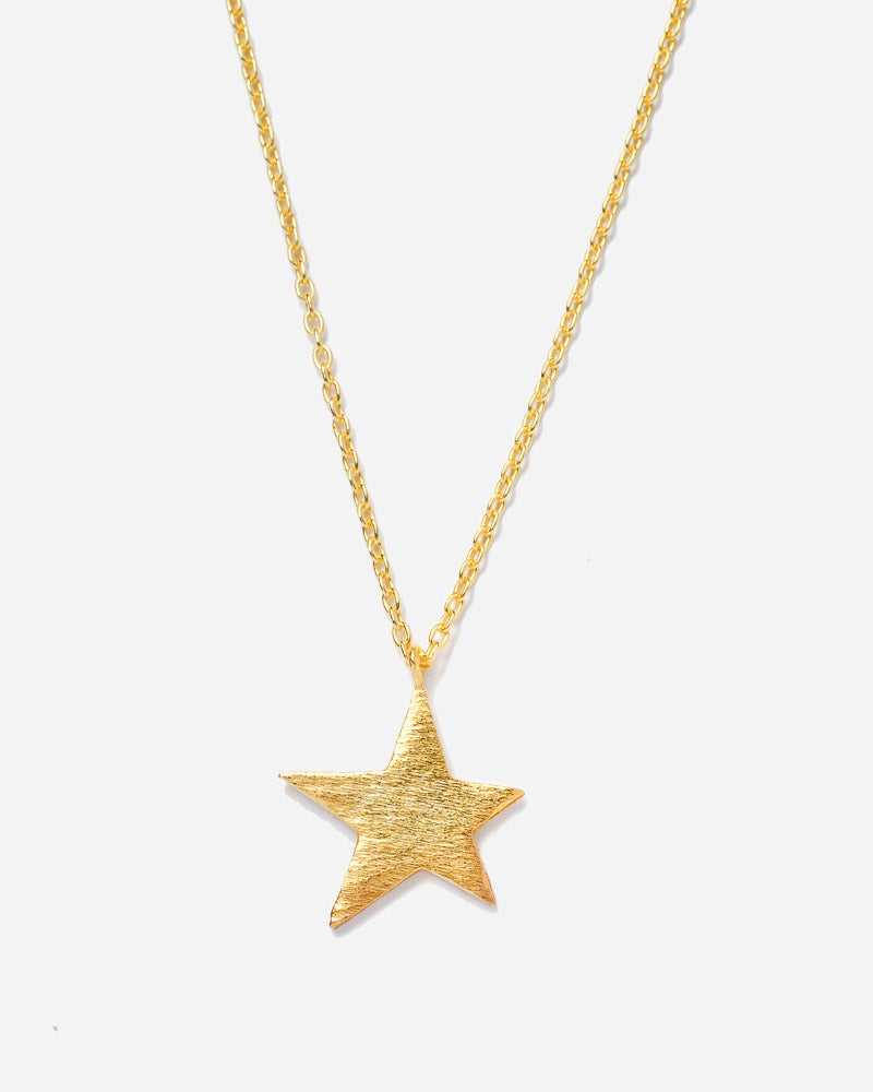 Halskette mit Stern vergoldet