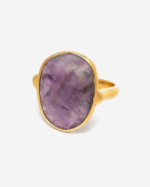 Ring Oval 17 mm - Indian Amethyst (Violett)